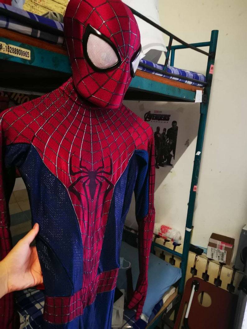 新しい アメイジング スパイダーマン Spiderman ジャンプスーツ