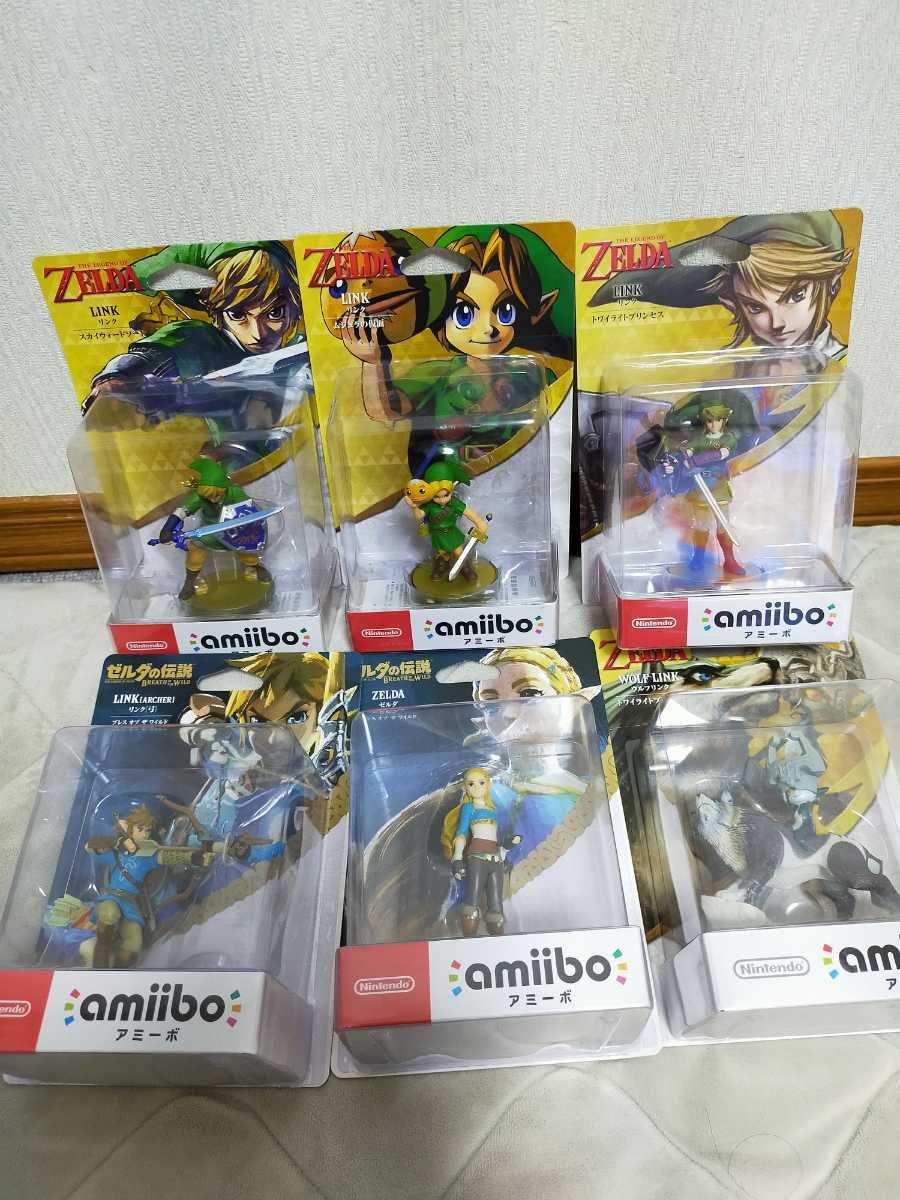 UNISEX S/M 新品未開封 amiibo ゼルダ 6点セット - ゲームキャラクター