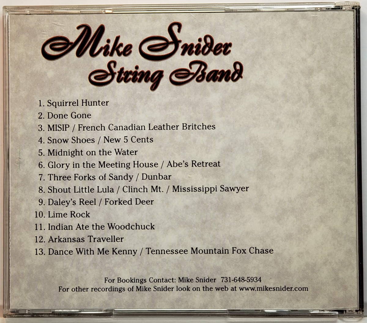 Mike Snider String Band - Mike Snider （CD）_画像2