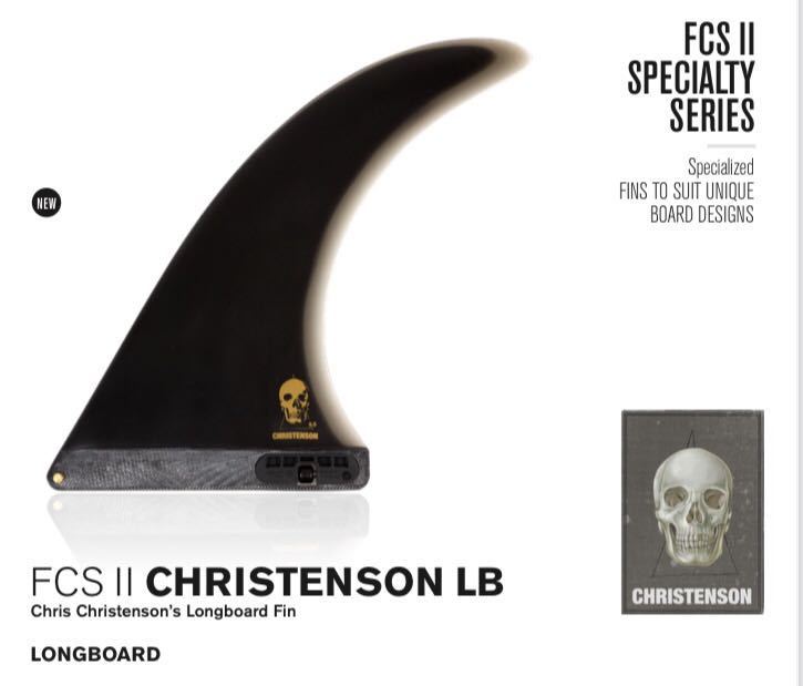 FCS2 クリステンソン 7.5 ロングボード シングルフィン ミッドレングス ミドルボード FIN FCS グリノーフィン