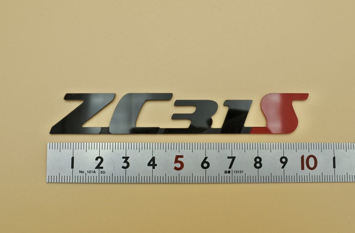  Suzuki Swift Sports ZC31S original handmade Mini emblem 2 piece set ( black + red )
