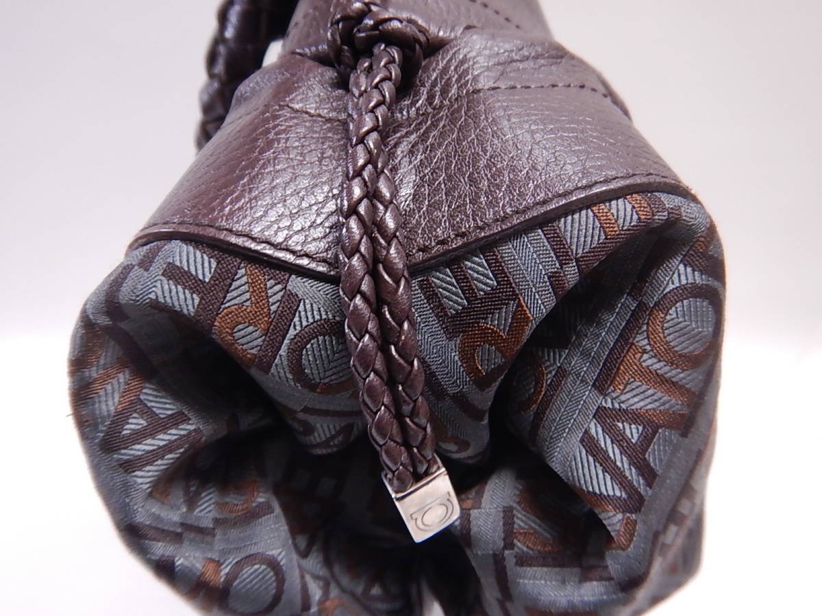 □Salvatore Ferragamo サルヴァトーレフェラガモ レザー キャンバス ...