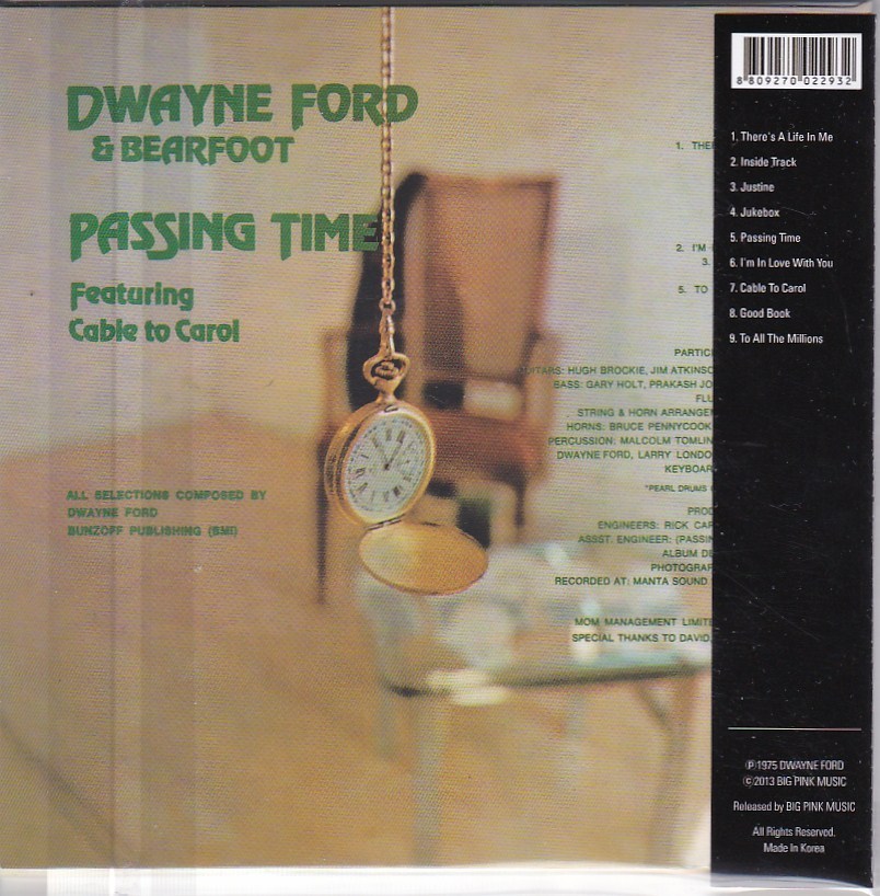 【新品CD】 Dwayne Ford and Bearfoot / Passing Time_画像2