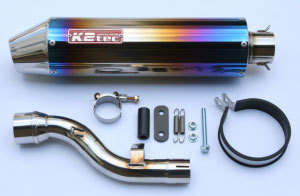 ■新品■ヤマハtricker(トリッカー)用K2tec(ケイツーテック) K-Dirt Titanスリップオンマフラー (モタードタイプ)_画像4