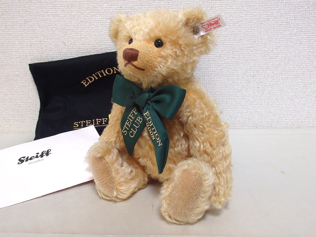 ②シュタイフ スワロフスキー 2008 テディベア 25cm シュタイフクラブ