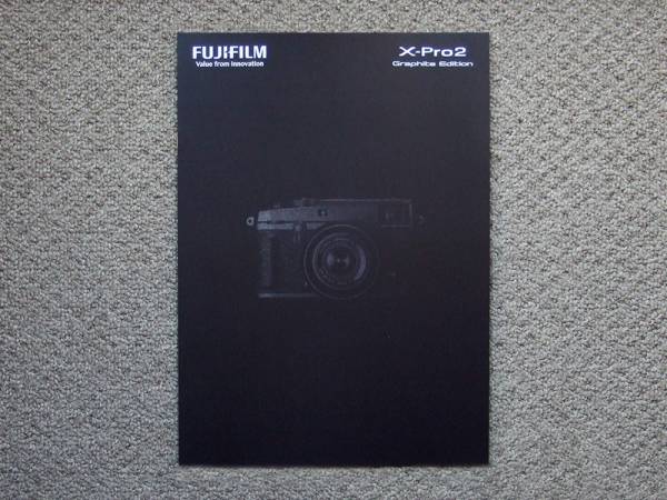 [ catalog only ]FUJIFILM X-Pro2 Graphite Edition 2017.01 inspection FUJINON