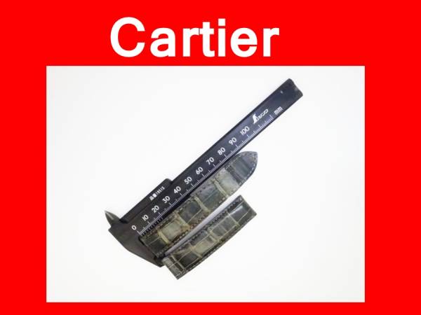 [ подлинный товар ] Cartier кожаный ремень оригинальный фонарь . черный Kogure -