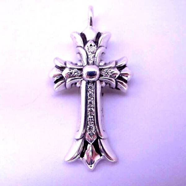 CHROMEHEARTS Chrome Hearts Thai колено CH Cross очарование верх колье after diamond обработка. custom цветочный Cross pave