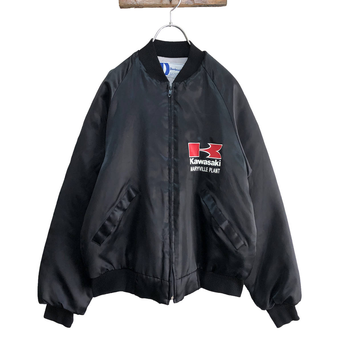 80S USA製 ヴィンテージ Kawasaki カワサキモータース レーシング 中綿