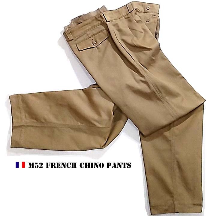 w79cm France M52 Chinos pants フランス軍 検大戦 ベトナム ウエアハウス フルアカウント レッドウィング バズリクソンズ 東洋好きに