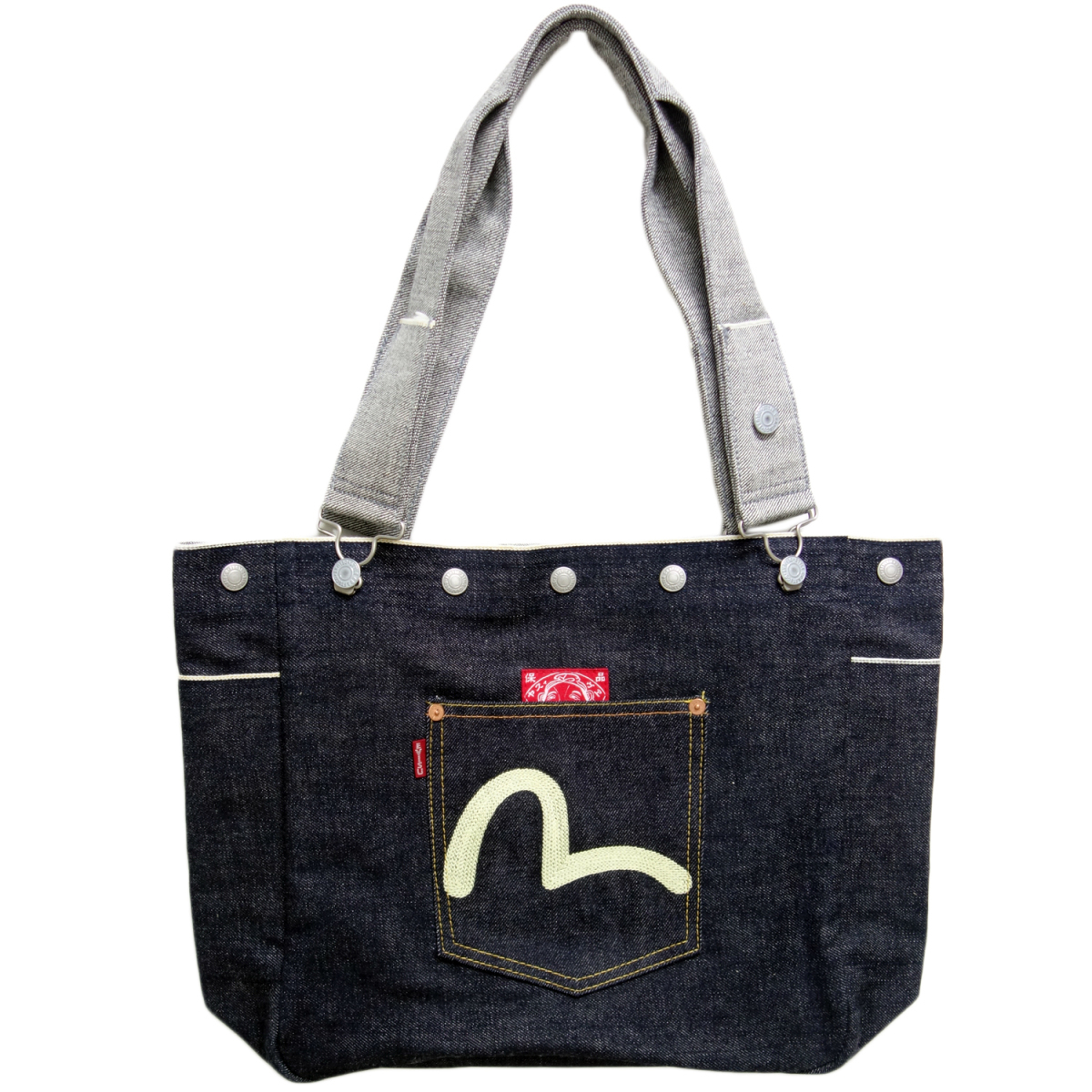 送料無料 EVISU トート バッグ EBD-0072TW-002 Sサイズ エヴィス