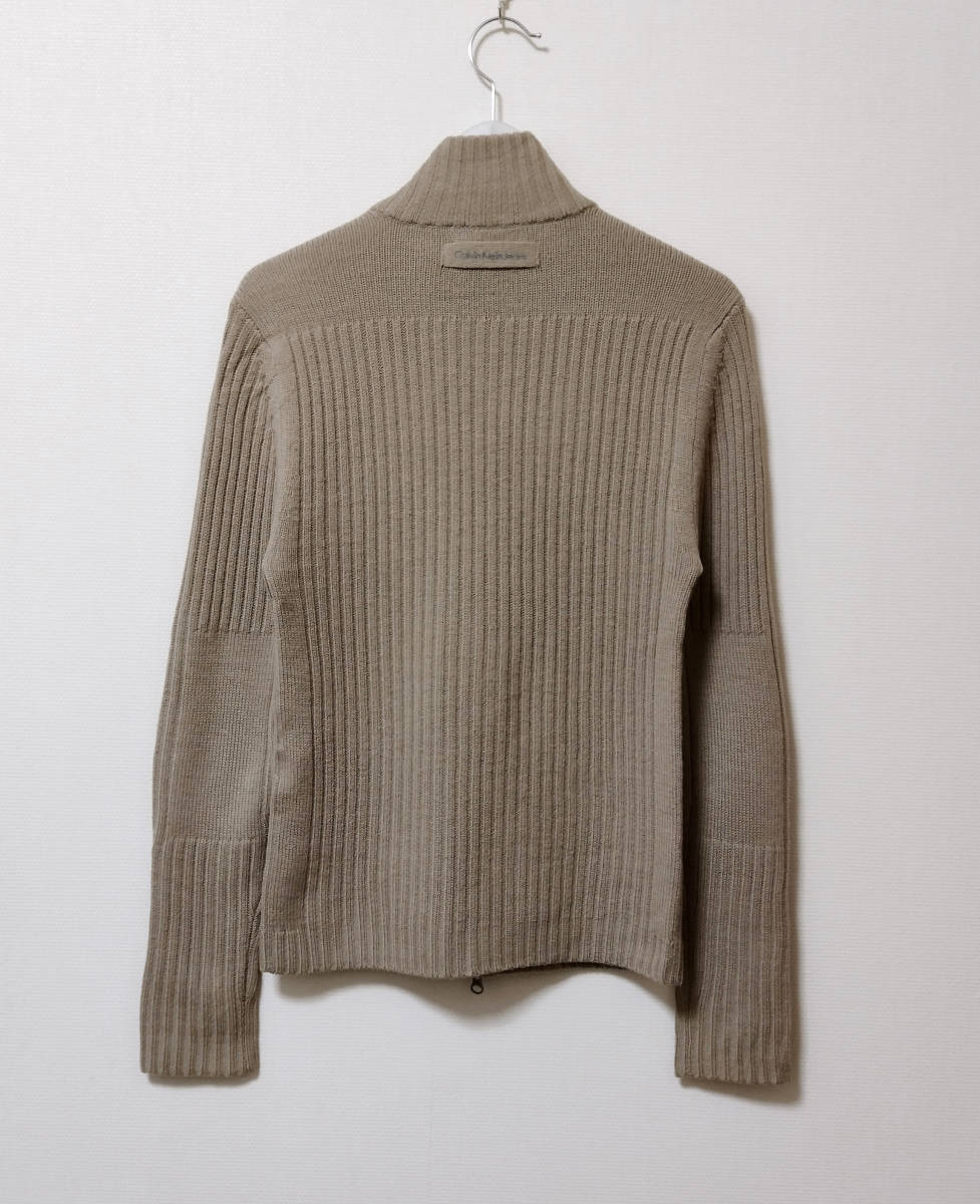 Calvin Klein полный Zip свитер M размер Calvin Klein вязаный Onward 