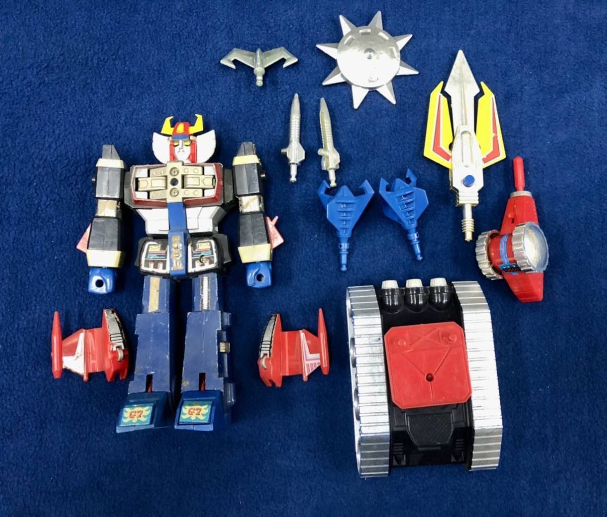 クローバー DX 超合金 無敵ロボ トライダー G7 変型合体 当時物 昭和