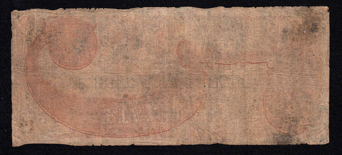  America юг север война период банкноты George a.5 доллар (1855)[514]