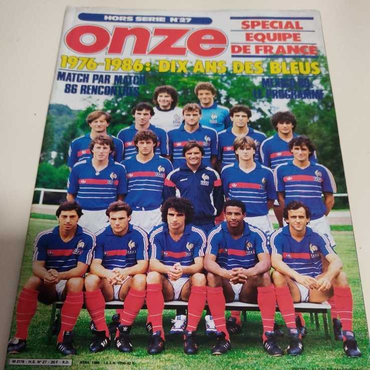 洋雑誌　ONZE サッカー　特別号　フランス代表　1976-86 ワールドカップ　ユーロ　プラティニ