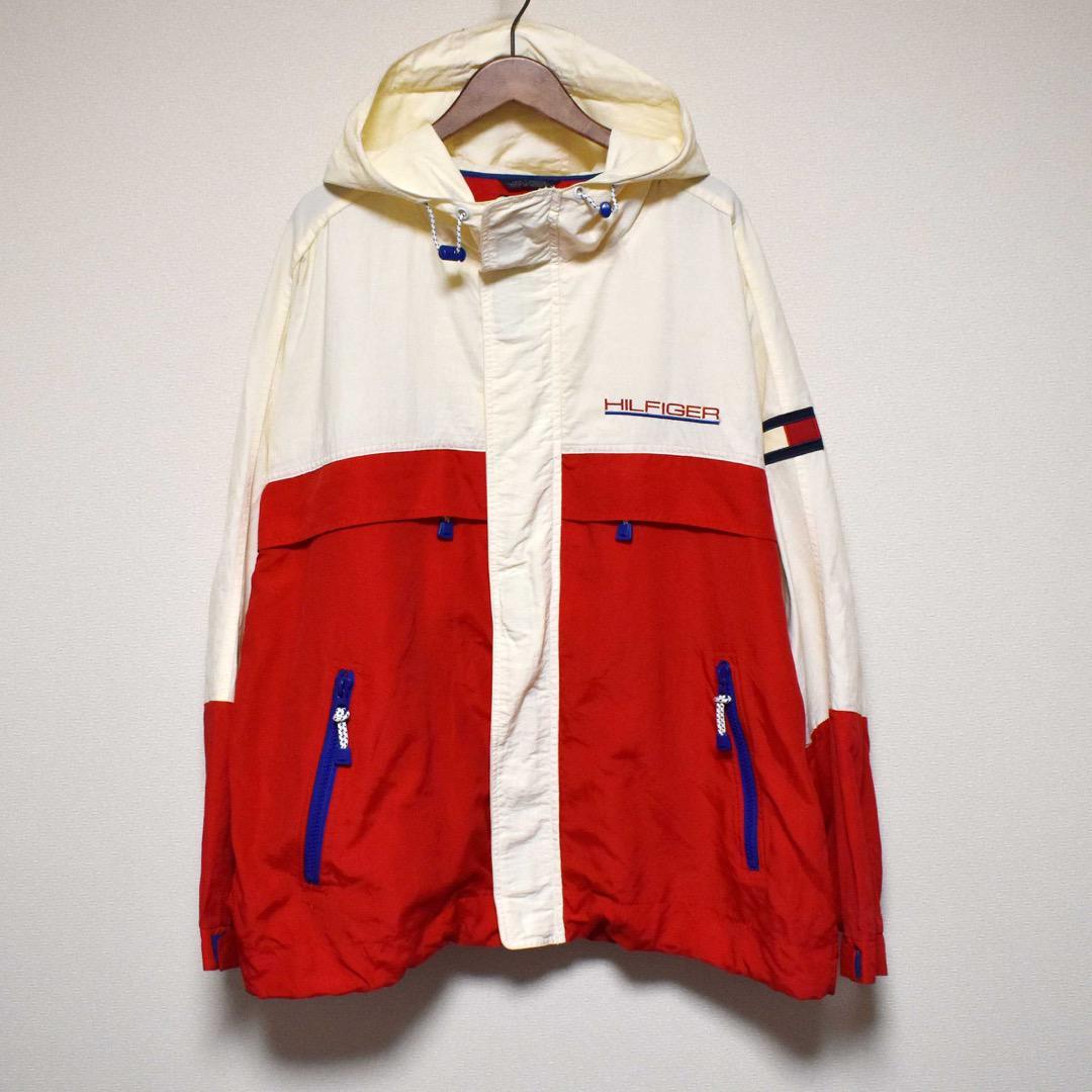 90s トミーヒルフィガー TOMMY HILFIGER マウンテンパーカ ナイロン