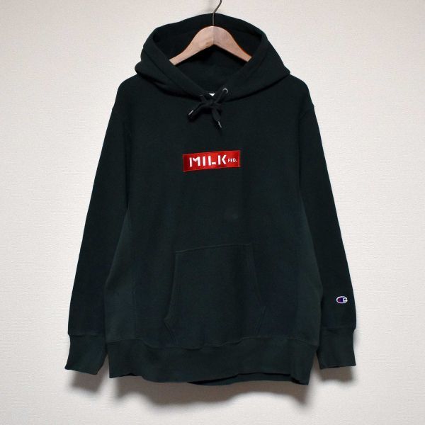 ミルクフェド milkfed × CHAMPION リバースウィーブ スウェット