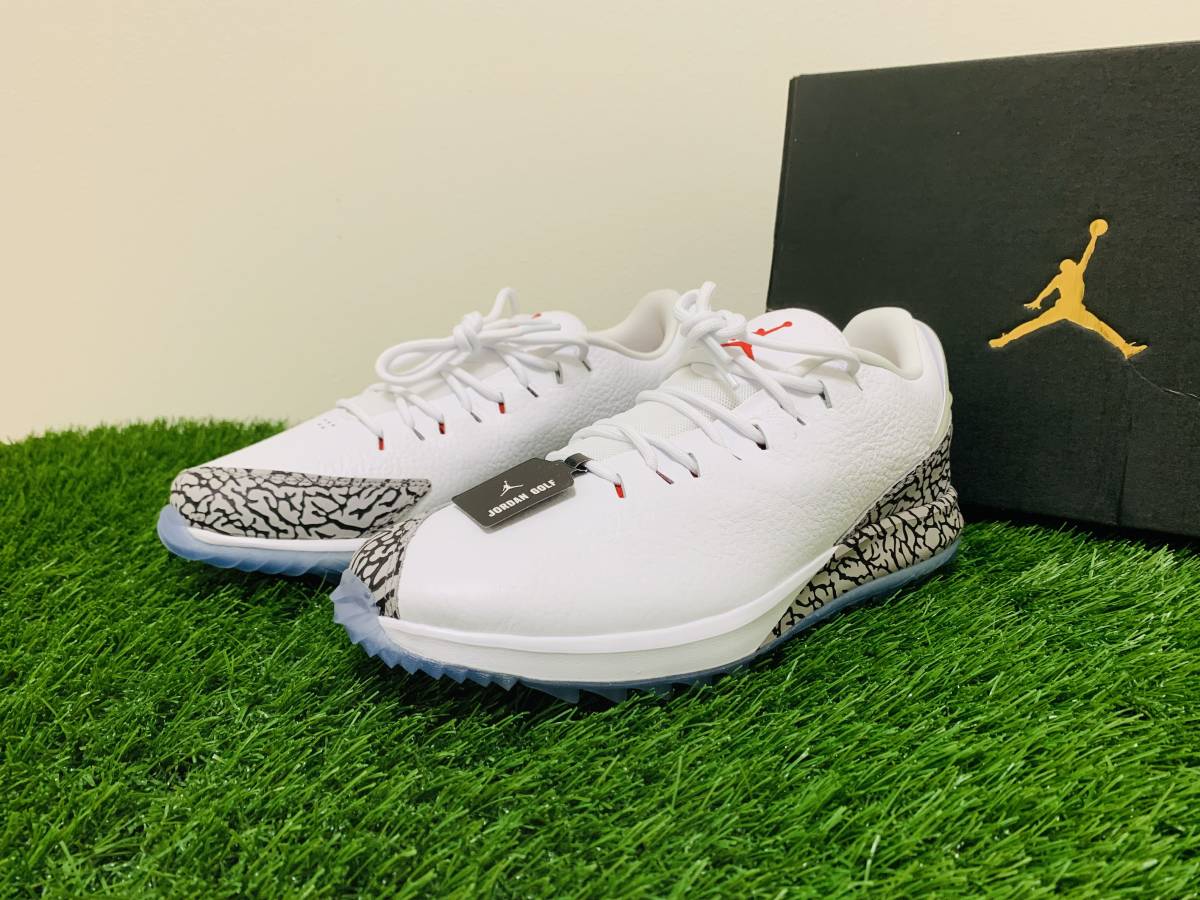 送料無料[26cm]Nike Air Jordan ADG Golf Shoes White Cement US8