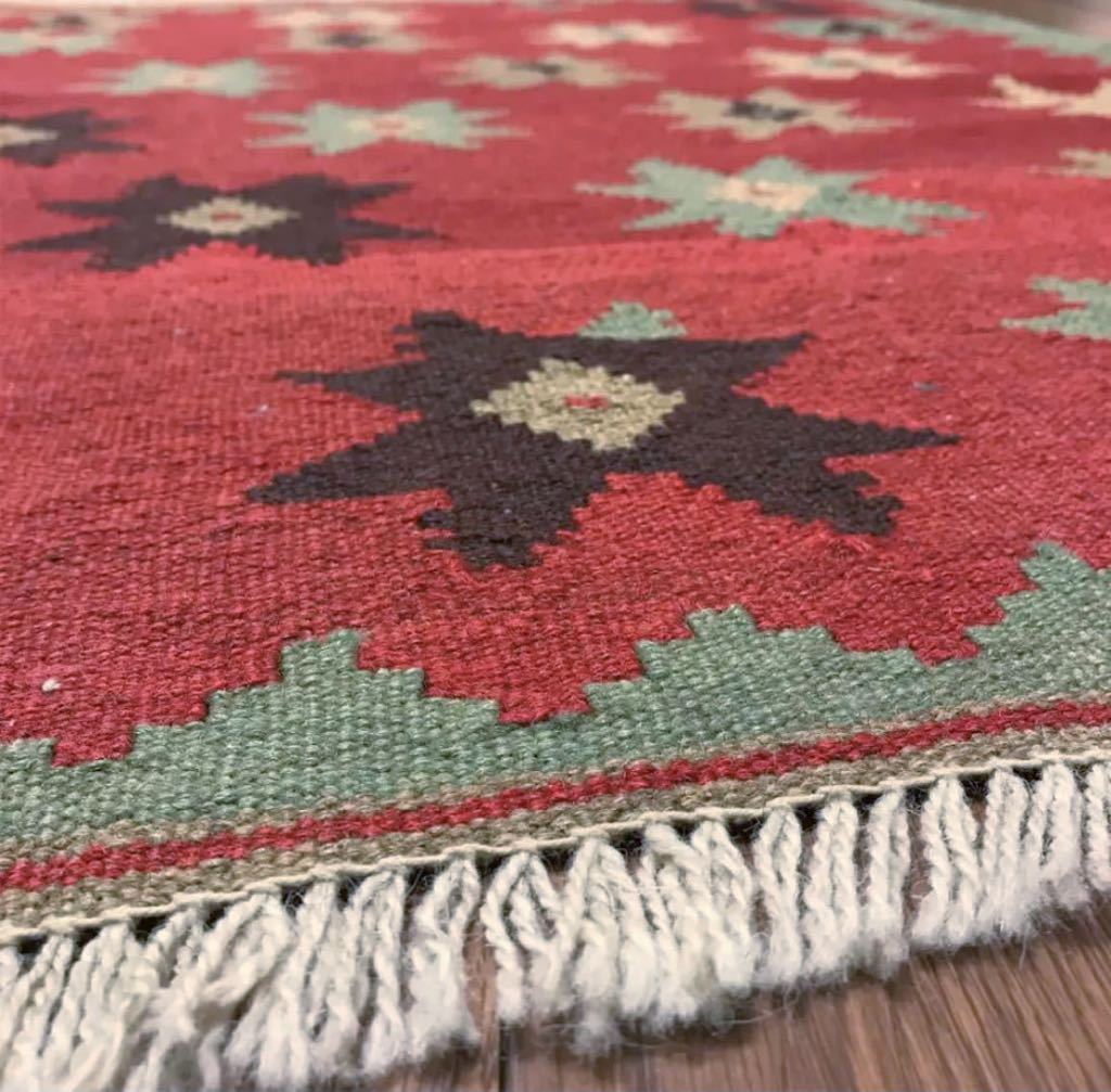 ペルシャ絨毯キリムラグサイズ No.25115_画像5