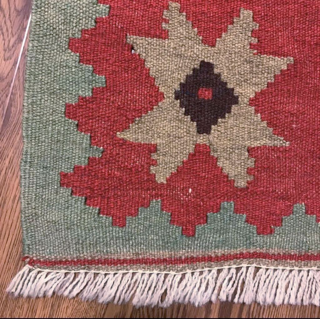 ペルシャ絨毯キリムラグサイズ No.25115_画像4