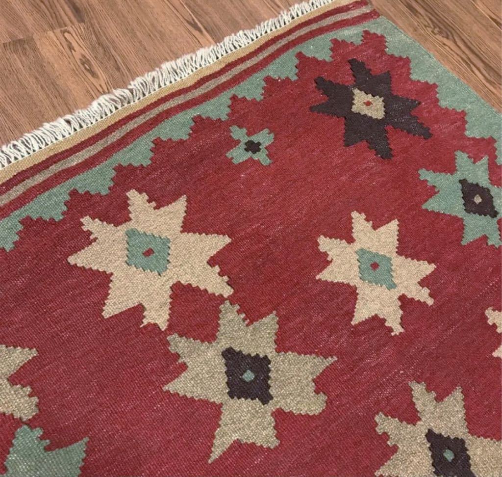 ペルシャ絨毯キリムラグサイズ No.25115_画像7