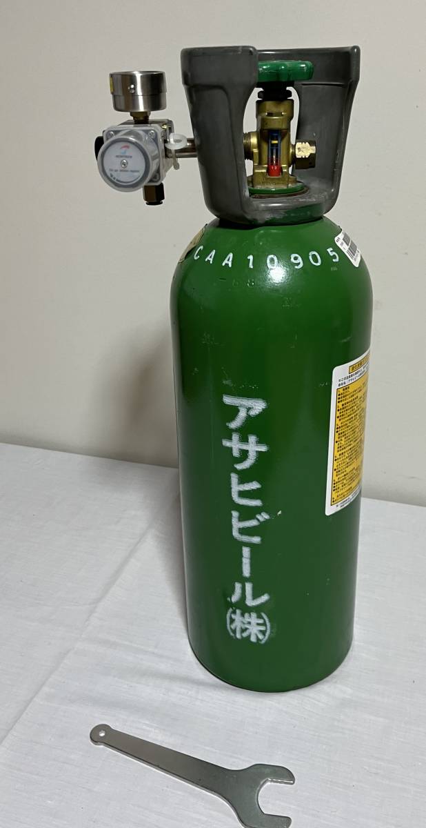 Yahoo!オークション - 炭酸ガスボンベ 5k アサヒビール 空ボンベ Yahoo!オークション - 炭酸ガスボンベ 5k アサヒビール 空ボンベ