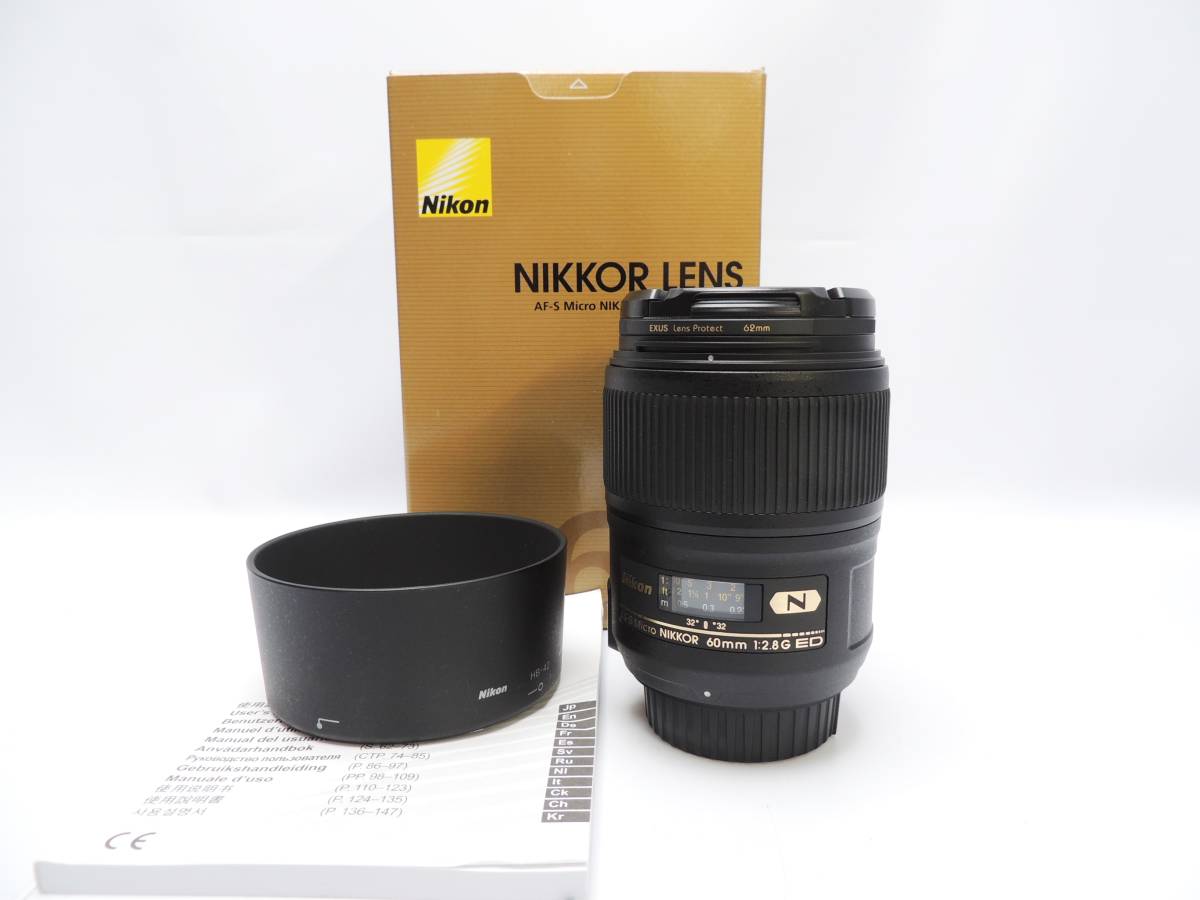 1* ニコン AF-S Micro NIKKOR 60mm 2.8G ED マクロ マイクロレンズ F