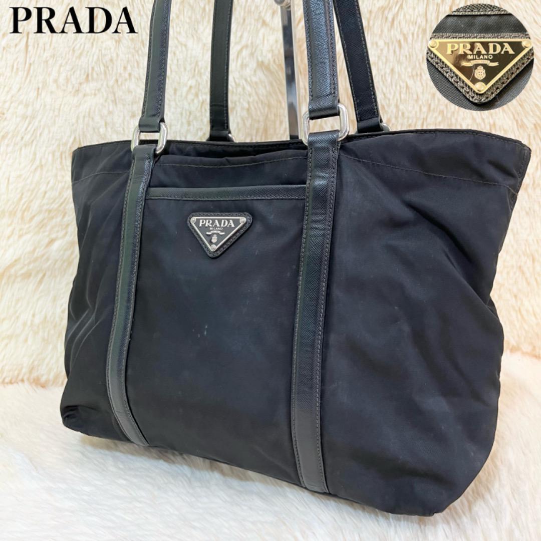 PRADA プラダ トートバッグ ワンショルダー ショルダーバッグ 三角ロゴ