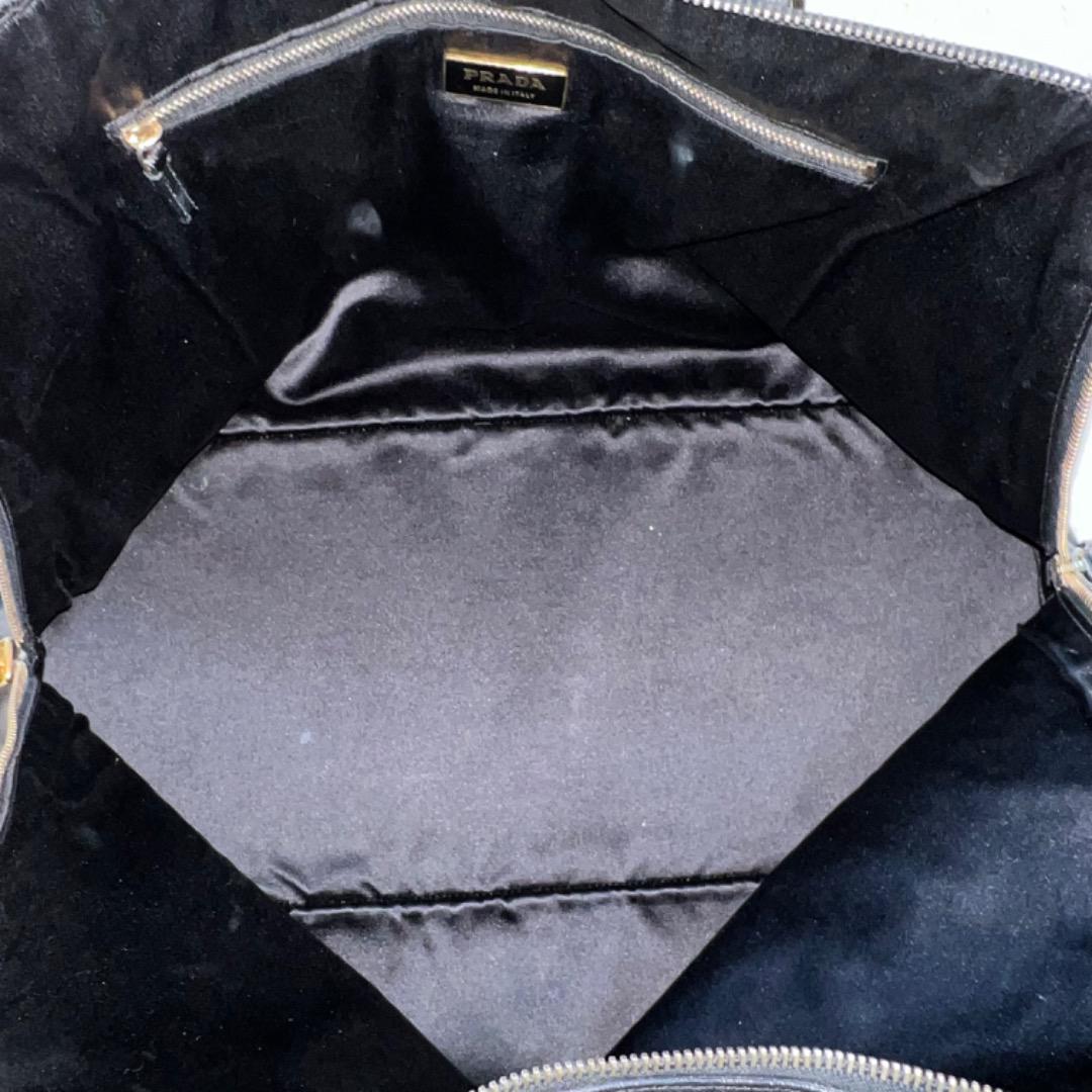 希少】PRADA プラダ トートバッグ ワンショルダー ゴールド金具 三角