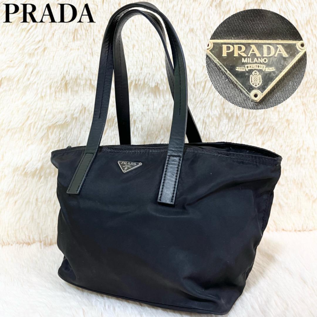 PRADA プラダ ハンドバッグ トートバッグ ワンショルダー 三角ロゴ