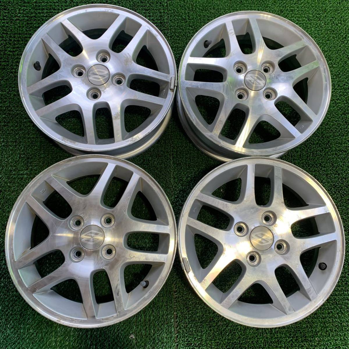 A 989 【SUZUKI】14インチ 4.5J 4穴 100 +45 56mm スズキ 純正