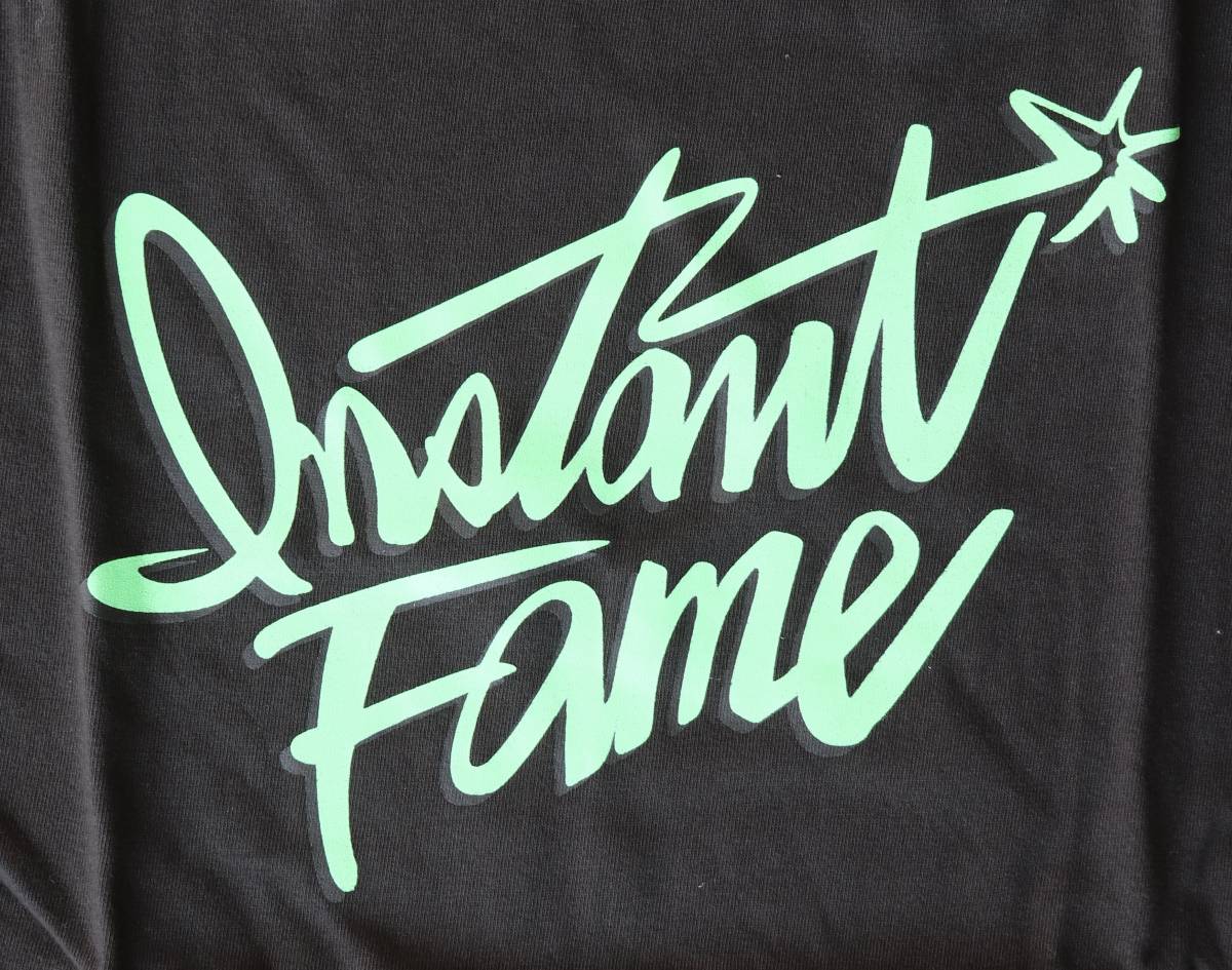 定価6800 新品 本物 INSTANT FAME ロング Tシャツ LT-19-S002-G-BK M インスタントフェイム 5015_画像2