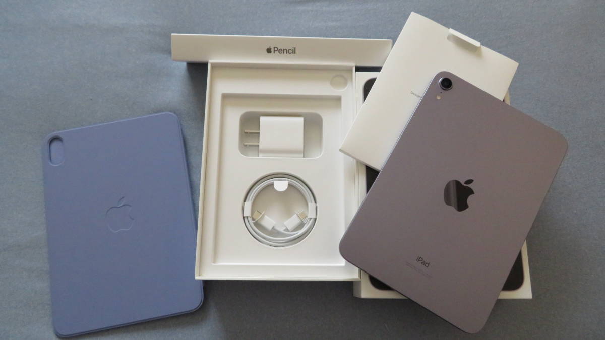 iPad mini 第6世代 WiFiモデル 64GB パープル ケース付き lram-fgr.ma