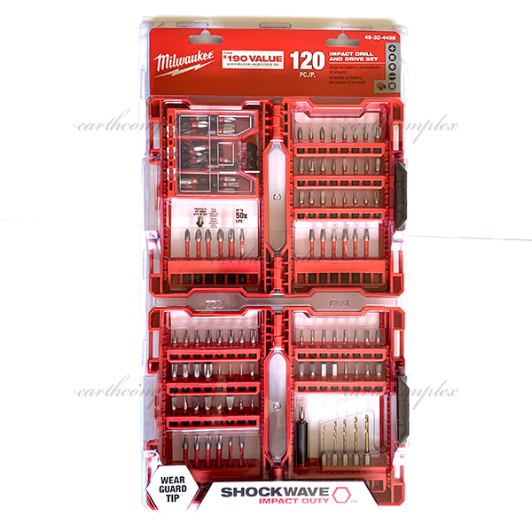 新品│送料無料│ミルウォーキー インパクトドライバー用 ドリルビットセット 120ピース★Milwaukee Imapct Driver Bit Set 48-32-4498