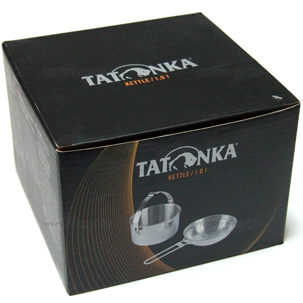 Tatonkaタトンカkettle1.0ビリーカン（ベイルハンドル式ポット1L）とフライパンのセットステンレス製ブッシュクラフト向け_画像4