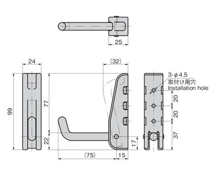 ☆【電気自動車】日産リーフ　*EV　充電ケーブル用フック　*三菱ミーブ　*プリウス　*アウトランダー_画像4