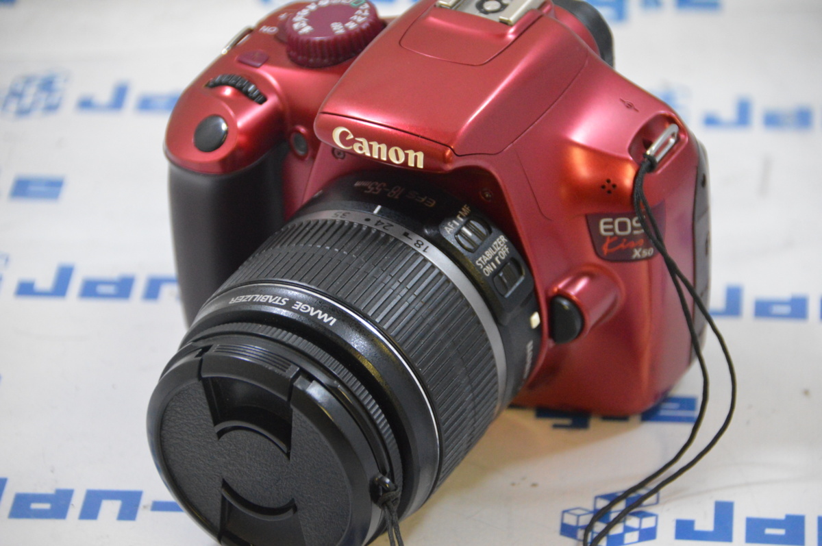 Ω 訳アリ Canon EOS Kiss X50 EF-S18-55 IS II レンズキット [レッド