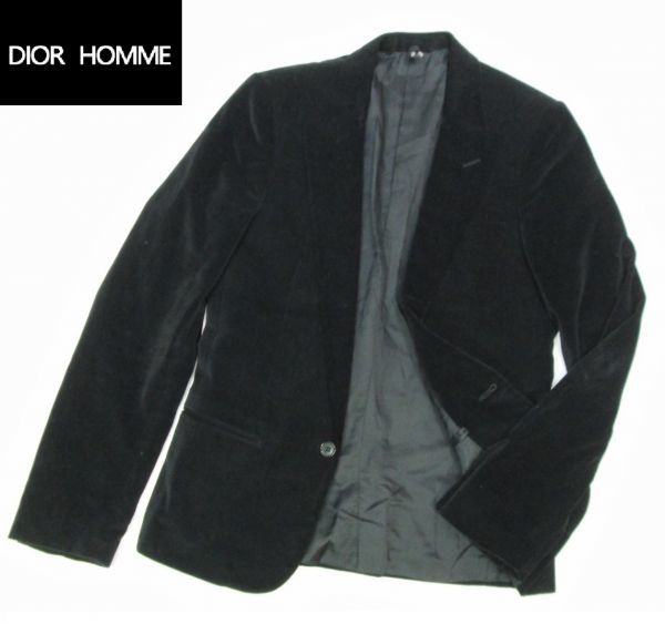 正規品 Dior HOMME 05年 エディスリマン期 1B ベロアジャケット