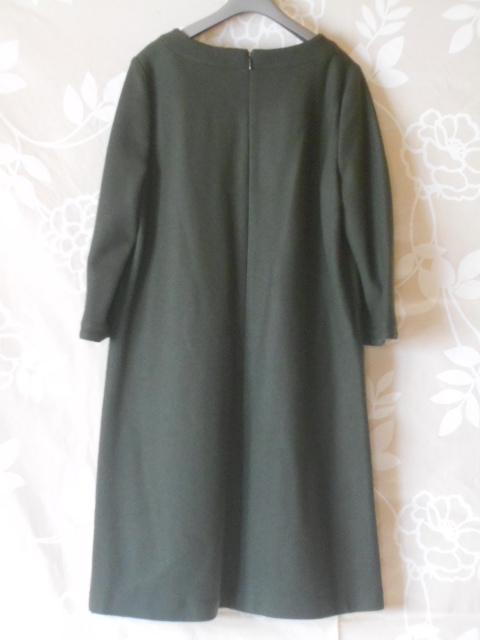  Aylesbury /Aylesbury/ wool One-piece / made in Japan /11/ moss green 