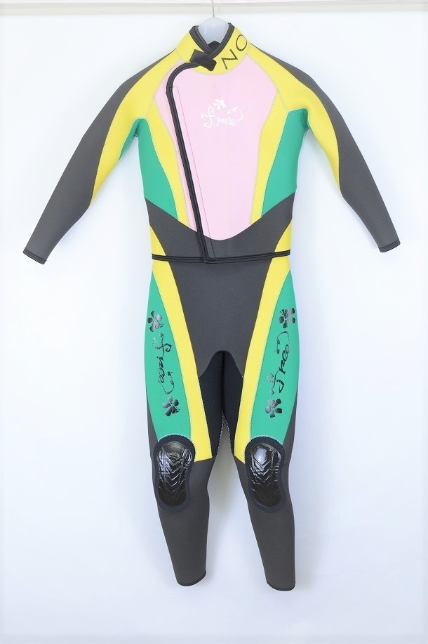 World Dive 3.5mm 裏起毛 レディース ダイビングウェットスーツ 2ピース（158cm/52kg）［Wsuit-1907-16］_画像1