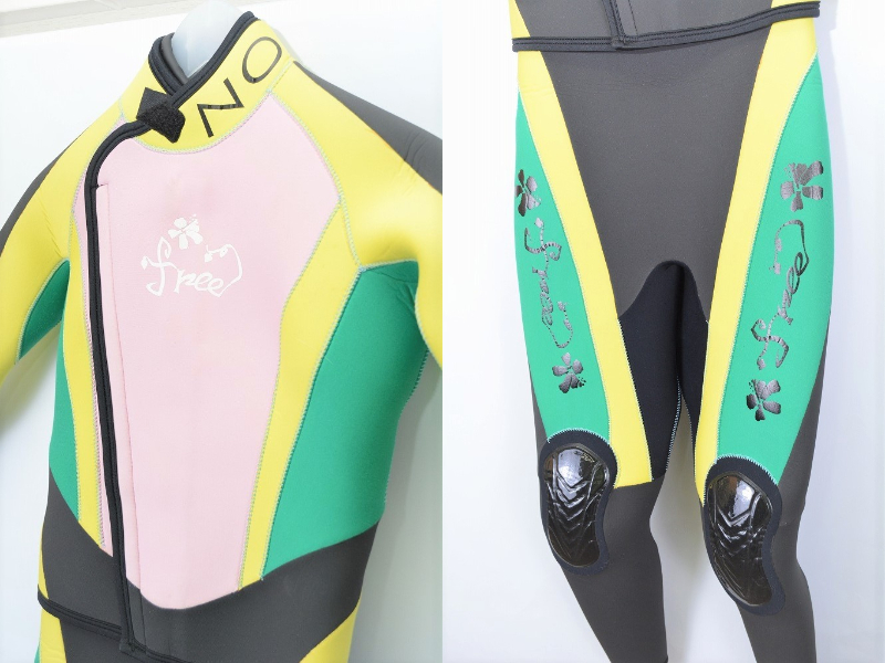 World Dive 3.5mm 裏起毛 レディース ダイビングウェットスーツ 2ピース（158cm/52kg）［Wsuit-1907-16］_画像7