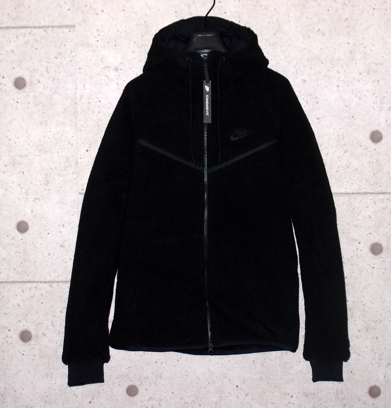 即決】新品 NIKE テックフリース アイコン ボア 上下セット M ブラック