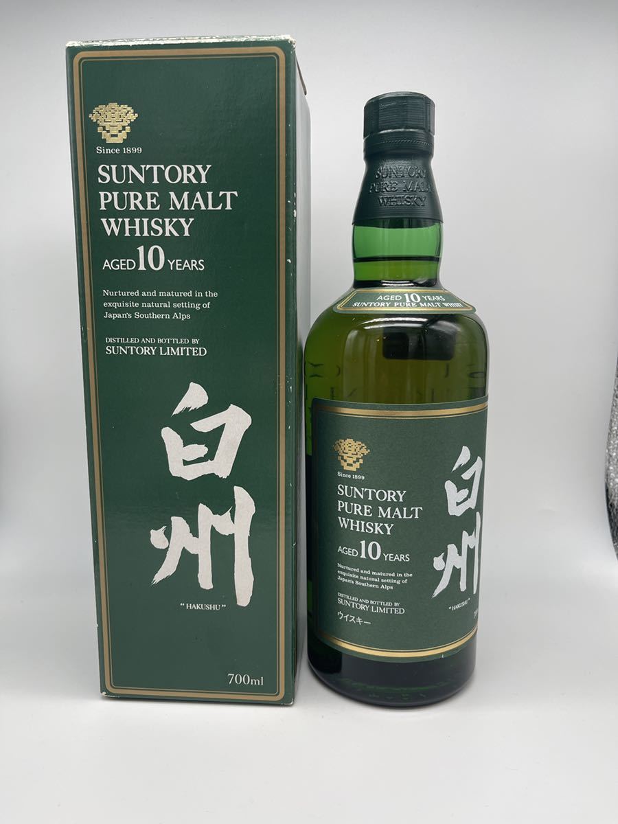 SUNTORY ピュアモルトウイスキー 白州 10年 箱付き 旧ボトル 40% 700ml
