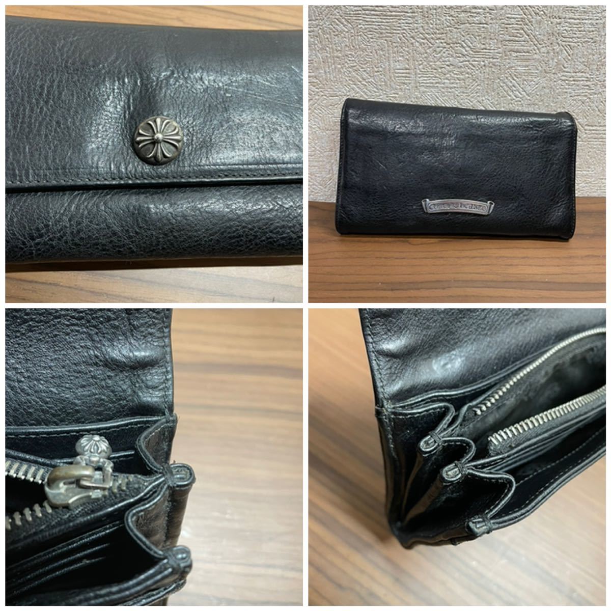 良品+厚レザー 確実正規品 クロムハーツ 財布 judy人気モデル 使い
