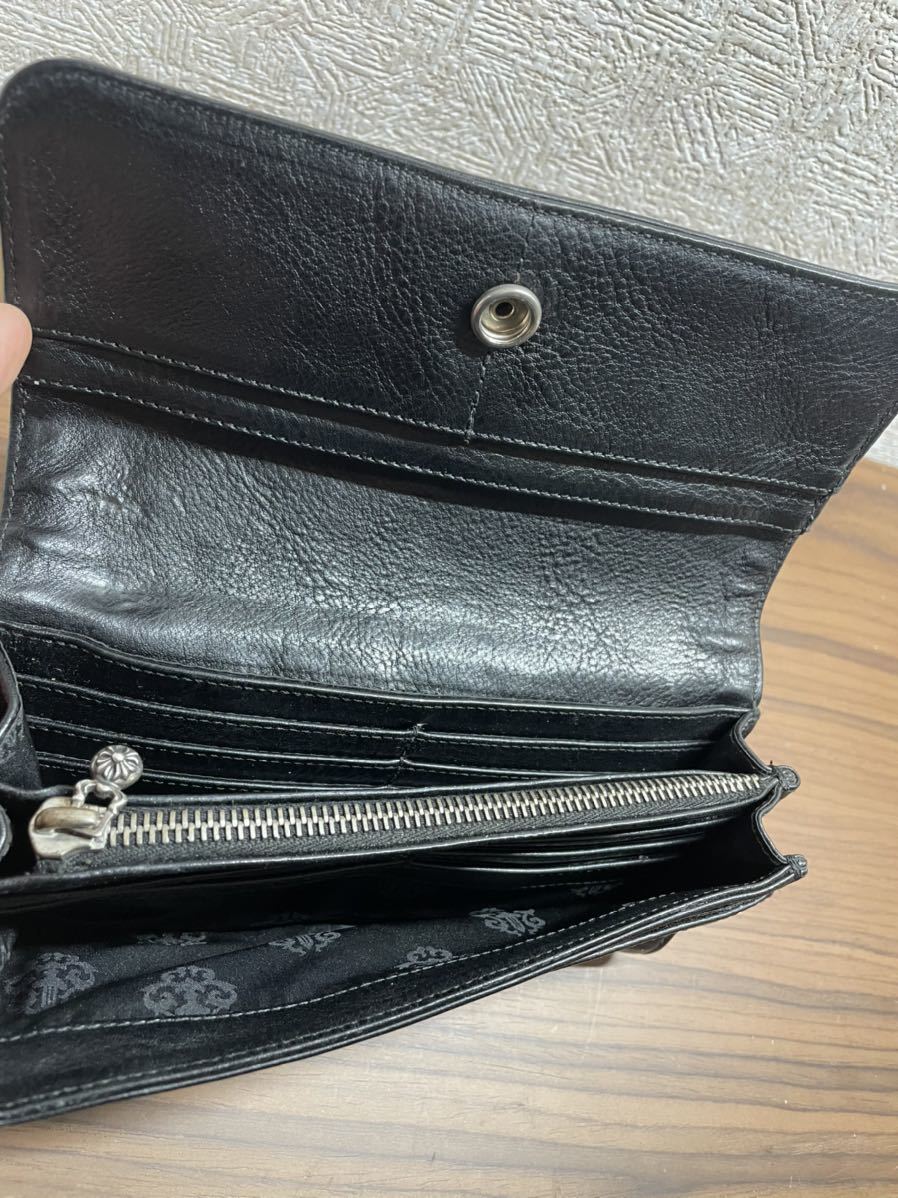 良品+厚レザー 確実正規品 クロムハーツ 財布 judy人気モデル 使い