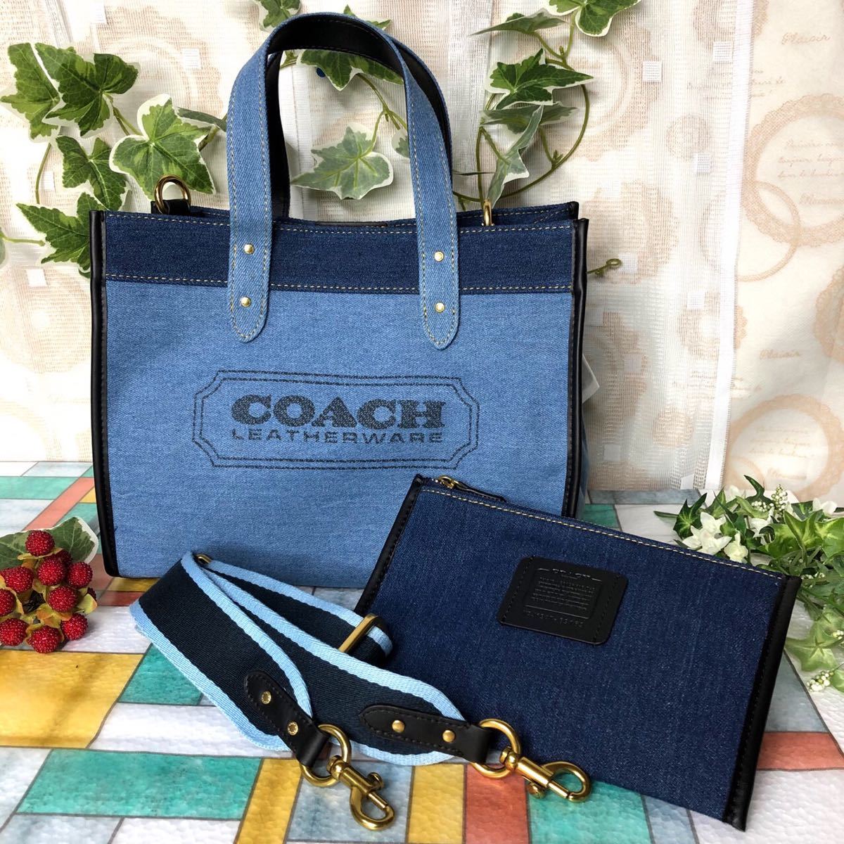 COACH コーチ デニムバック 大人気 ハンドバッグ ショルダー 新作 新品