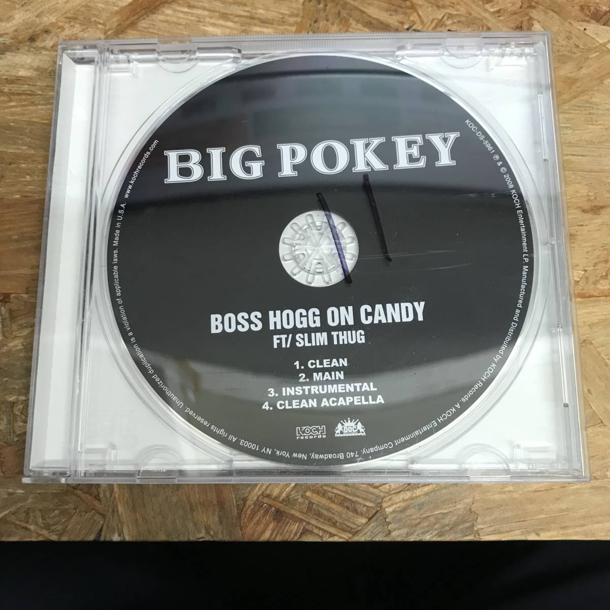 ● HIPHOP,R&B BIG POKEY - BOSS HOGG ON CANDY FT/SLIM THUG INST,シングル,MEGA RARE,入手困難 CD 中古品_画像1