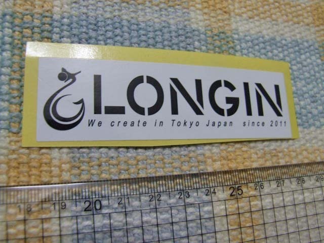 LONGIN/ロンジン/伊藤仁/シーバスルアー/白/ステッカー/シール/小 ※ ヤフーショッピングストア/レア物商会・健美堂でも大量出品中！_画像1