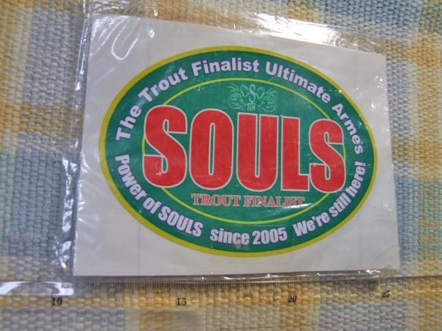 Souls/ソウルズ/ファイナリスト/楕円/グリーン/ステッカー/シール　※ ヤフーショッピングストア/レア物商会・健美堂でも大量出品中！_画像1