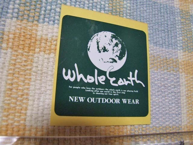 Whole Earth/ horn lure s/ sticker / seal /A * Yahoo! shopping store / rare thing association *. beautiful . also large amount exhibiting!